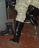 Alan's boots and some real shiny engineer boots
