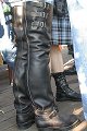 Wesco Big Boss Crotch-high Boots - lace-ups with zipper behind them

