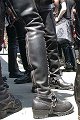Wesco Crotch-highs: - Highliners and Harness, - Rubber boots on the right
