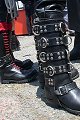 Wesco Boss with added gaitors - 20 hole Rangers on the left - waders behind on right

