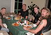 Another table: Michael, John, Elliott and - Keith.   Larry took the photos and is missing.
