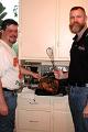 The two chefs, Mark and Michael, fixed a complete - Thanksgiving Dinner with turkey and all the fixin's.
