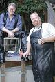 Alan, International Mr. Bootblack 2004, was there... shown - here with John, co-owner of The Barrack's bar in Palm Springs
