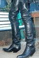 Close up of David's Paul Bond boots
