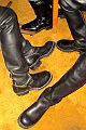 Wesco Big Boss crotch-highs and Chippewa High Shine Engineer boots