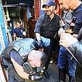 As Maurice arrives we find Ian enjoying Dave's boots as Fred observes
