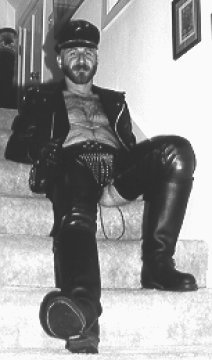 Jim in Chippewa engineer boots