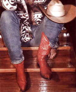 Red Cowboy boots