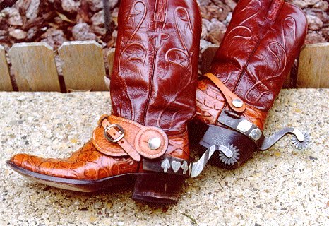 Lucchese Boots with Spurs