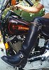 Wesco Boss Engineer Boots on a Harley