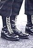 Combat Boots with Ladder Lacing
