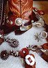 Collage of Cowboy Boots with Spurs - 5 photos