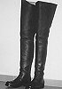 Western Ranch Crotch High Biker Boots - 2 photos