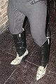 Check out the heels on Barry's snakeskins
