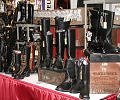 This is the boot display at Leather Werks from Fort Lauderdale
