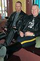 Tom (on right) with friend
